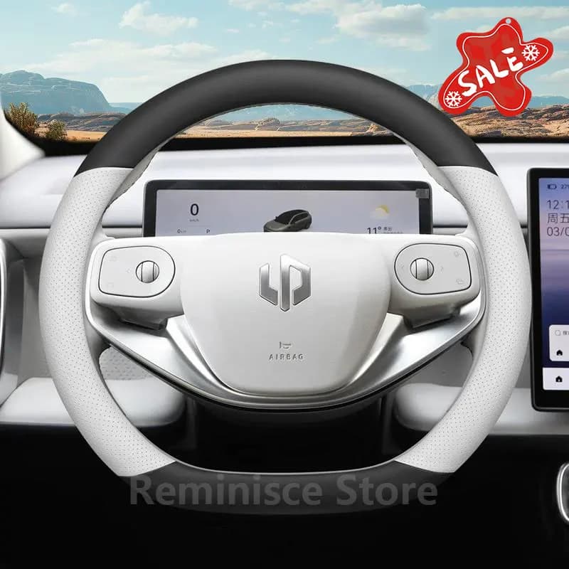 Leather Car Steering Wheel Cover For LEAPMOTOR B10 B01 C11 C10 T03 C16 2024 2025 2026 Car Styling Auto Interior Accessories