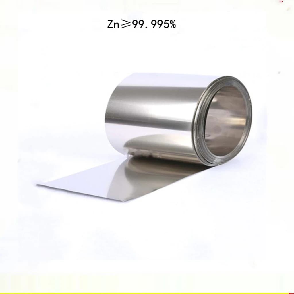 Pure Zinc Foil, Zinc Strip, Zinc Sheet Thickness: 0.1mm~5mm, Width: 100 Mm