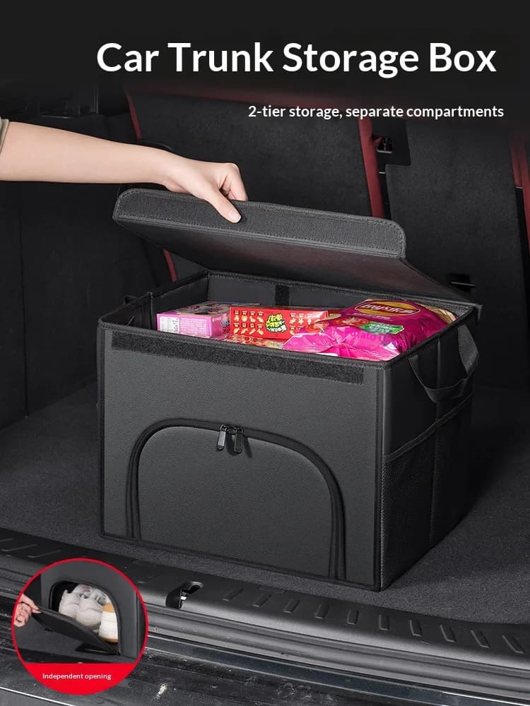 Car trunk large capacity Foldable storage box shoe storage organizing box For Volkswagen Golf Rline Tiguan Polo GTI Passat jetta