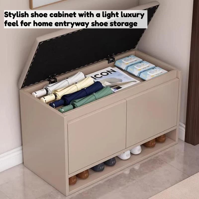 Designer Organizer Shoe Stool Vanity Nordic Luxury Minimalist Flip Up Storage Shoe Bench Living Room Banco Hallway Furniture