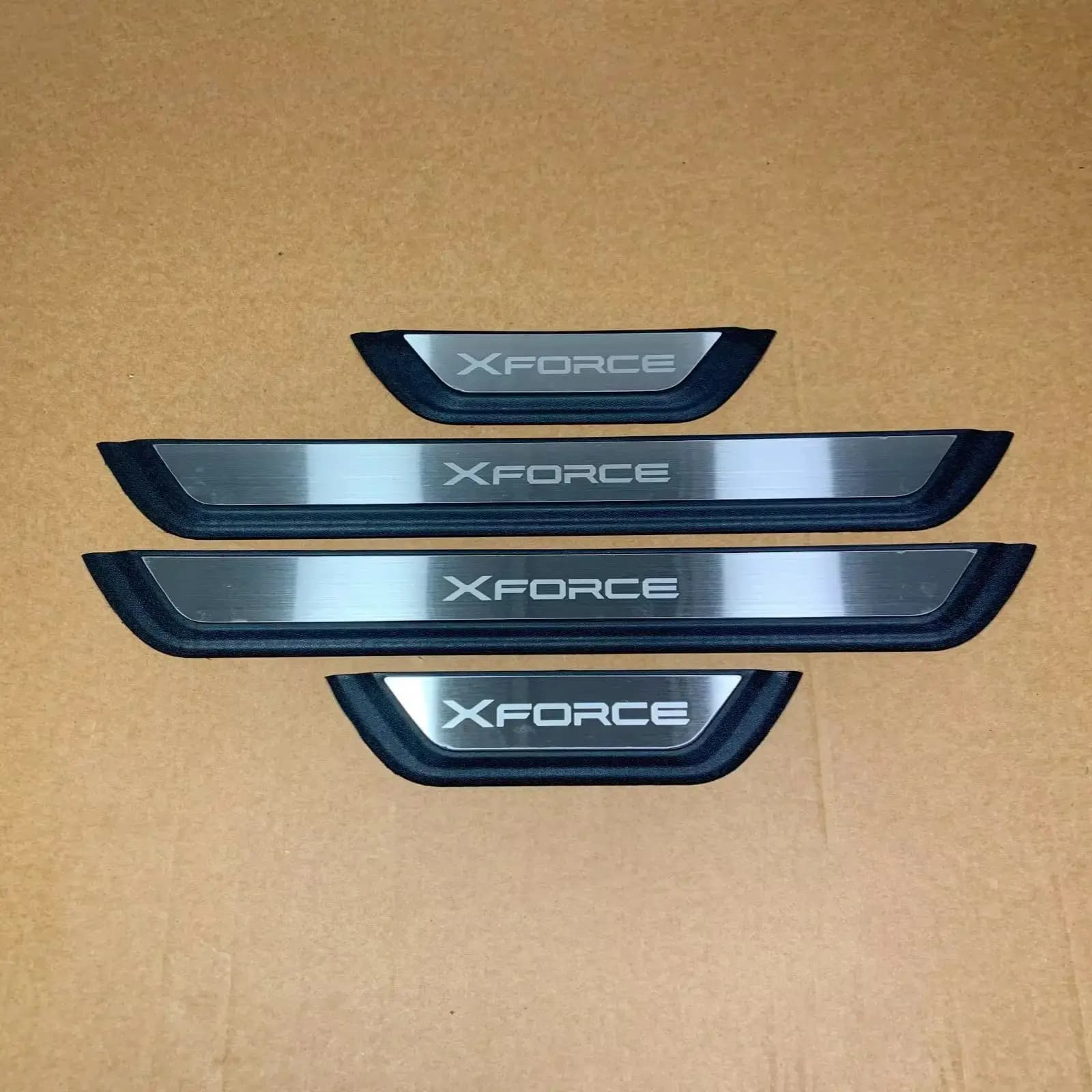 YH Quan Zhen For Mitsubishi Xforce 2023-2025 Auto Door Sill Shell Kick Scuff Plate Protector Trims Guard Pedal Car Styling Parts