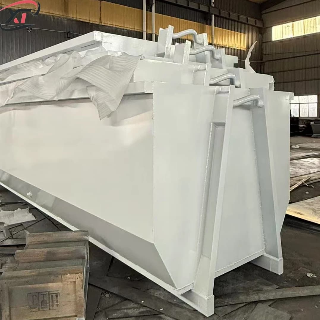 Hook Lift Waste Container Compatible with Multiple Truck Systems