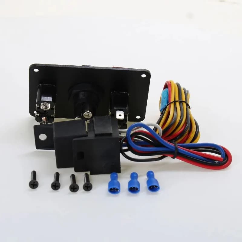Racing Motorcycle Power Control Panel with A Three-position Switch and Start Button     Hand Tools