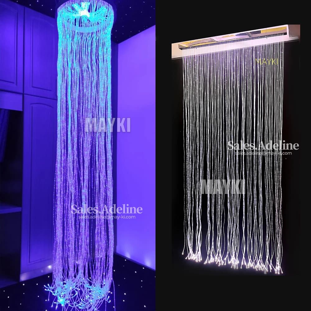 Snoezelen Sensory Room Fiber Optic Waterfall Light Curtain RGB Fiber Optic Light Curtain Autism Touch Sensory Lights