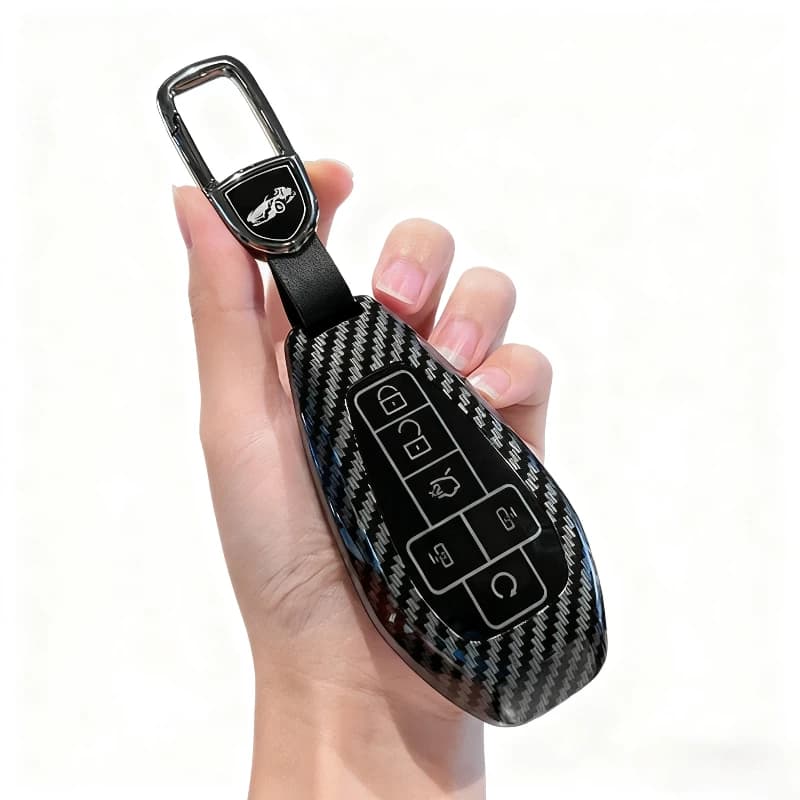 Protective Key Cover Case for DENZA Z9/D9/Z9GT/D9 DM-i/D9 EV - ABS Protective Key Fob Shell Keybag Keychain