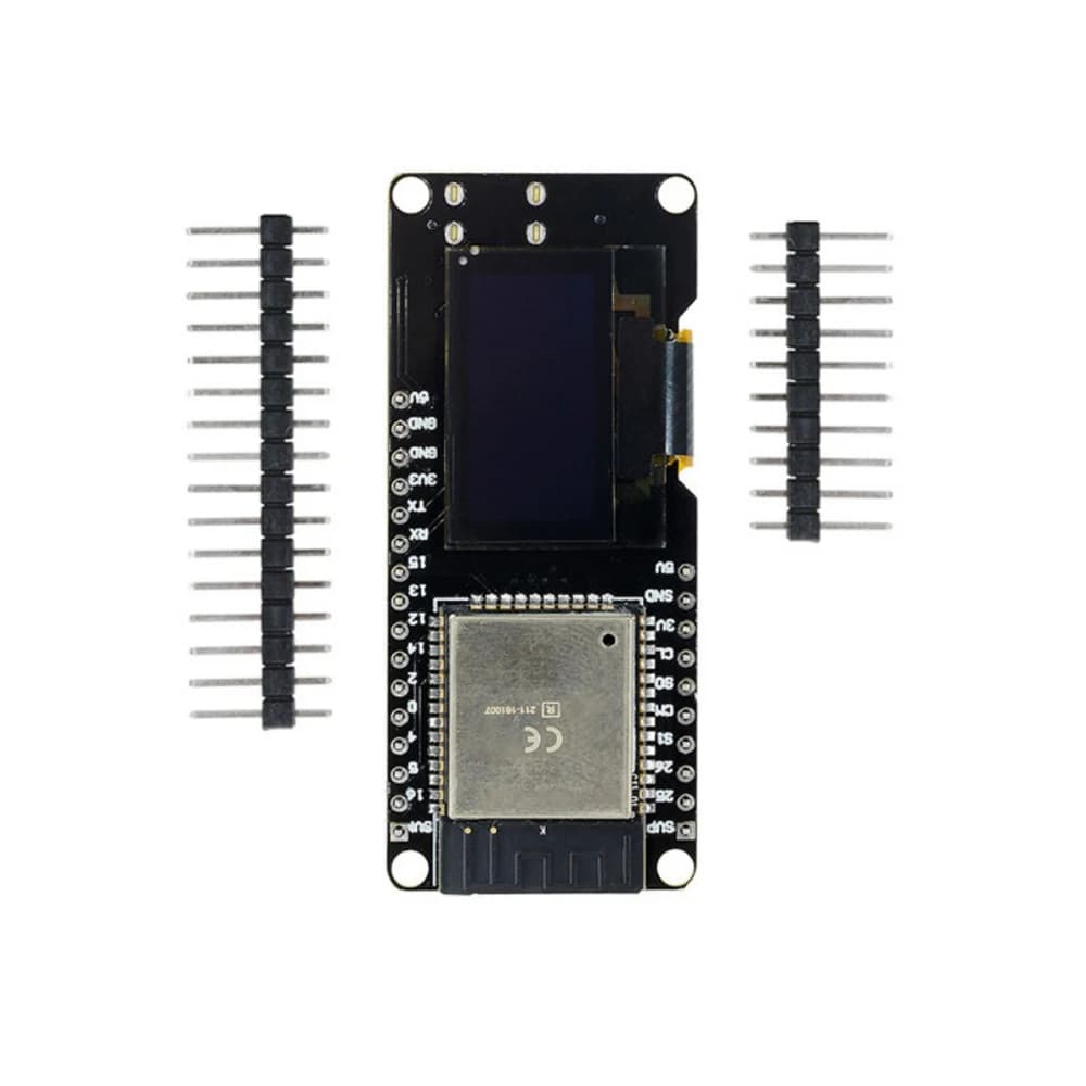 for IoT Project ESP32 Development Board CP2102 with 0.96 Inch OLED 2.4GHz Dual Mode WiFi BLE Module LwIP Protocol AP STA AP+STA