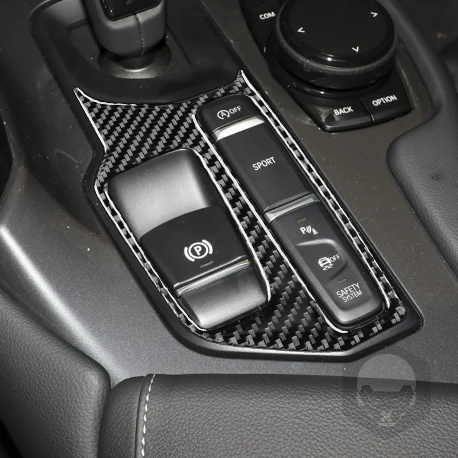 Center Console Gear Shift Decorative Cover Decal Sticker Car Interior Accessories Carbon Fiber for Supra A90 2019 2020 2021 2020