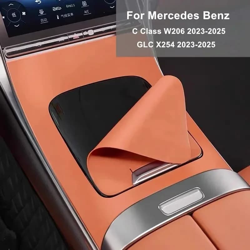 Car Central Console Silicone Dustproof Protective Pad Cover Trim For Mercedes Benz C Class W206 GLC X254 2023-2025 Accessories