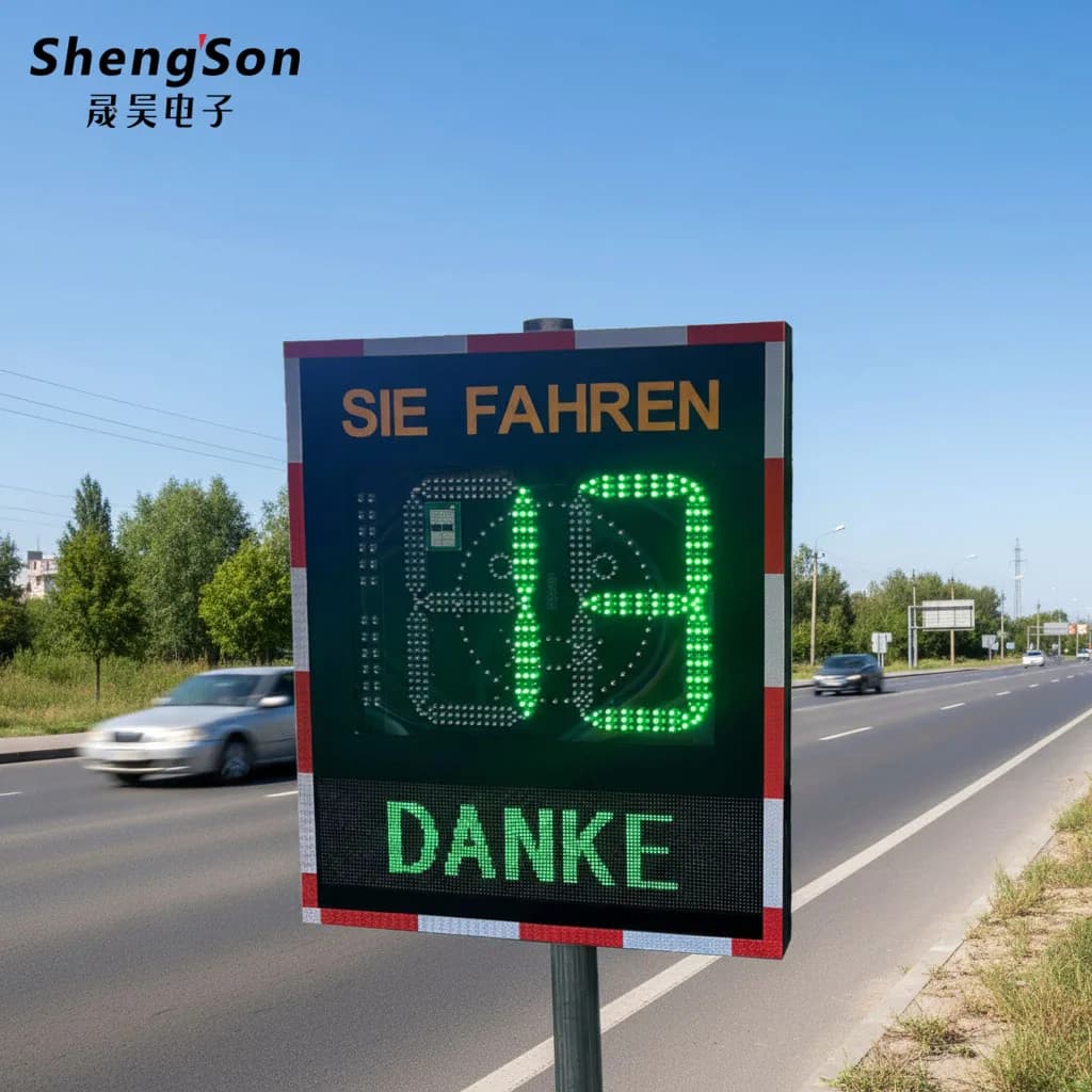 Speed radar Dual-screen High-brightness LED Display Is Suitable for Road Traffic Speed Control