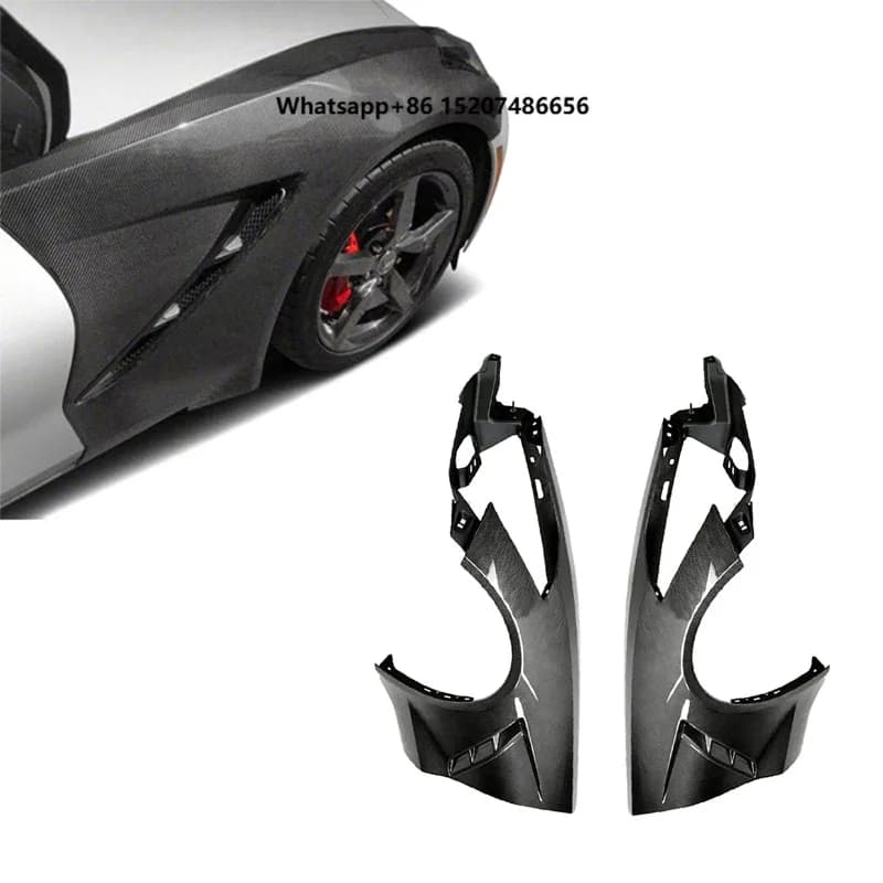 Carbon Fiber Fenders for C7 Z06 2014-2019 Front Bumper Side Fender Car Exterior Modification Parts