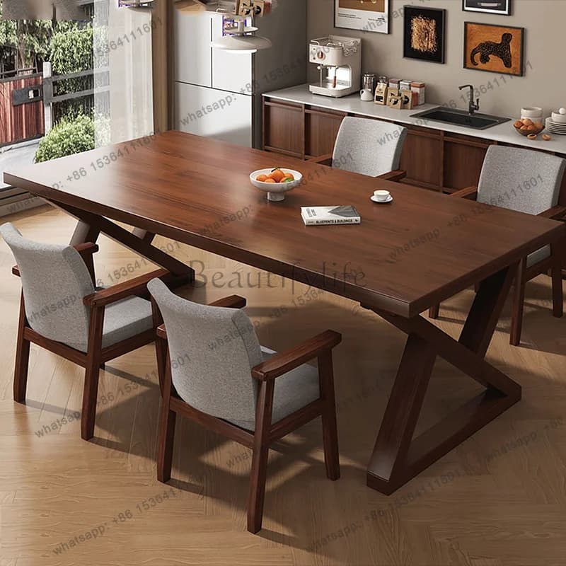 LJY Modern Luxury Dining Table Mobile Restaurant Study Living Room Writing Mahjong Designer Dining Table High Muebles Home Furni