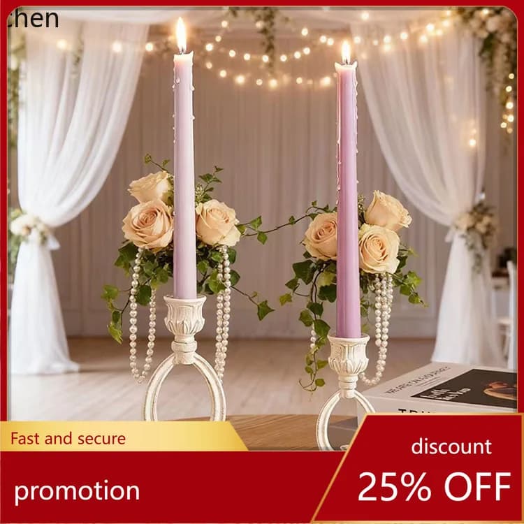 Zml candle holder wedding romantic candlelight dinner props wedding decoration table small candle holder