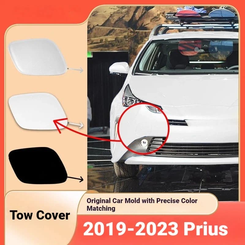 Suitable for 2019-2023 imported Toyota Prius front bar left and right trailer cover front bar tow cover