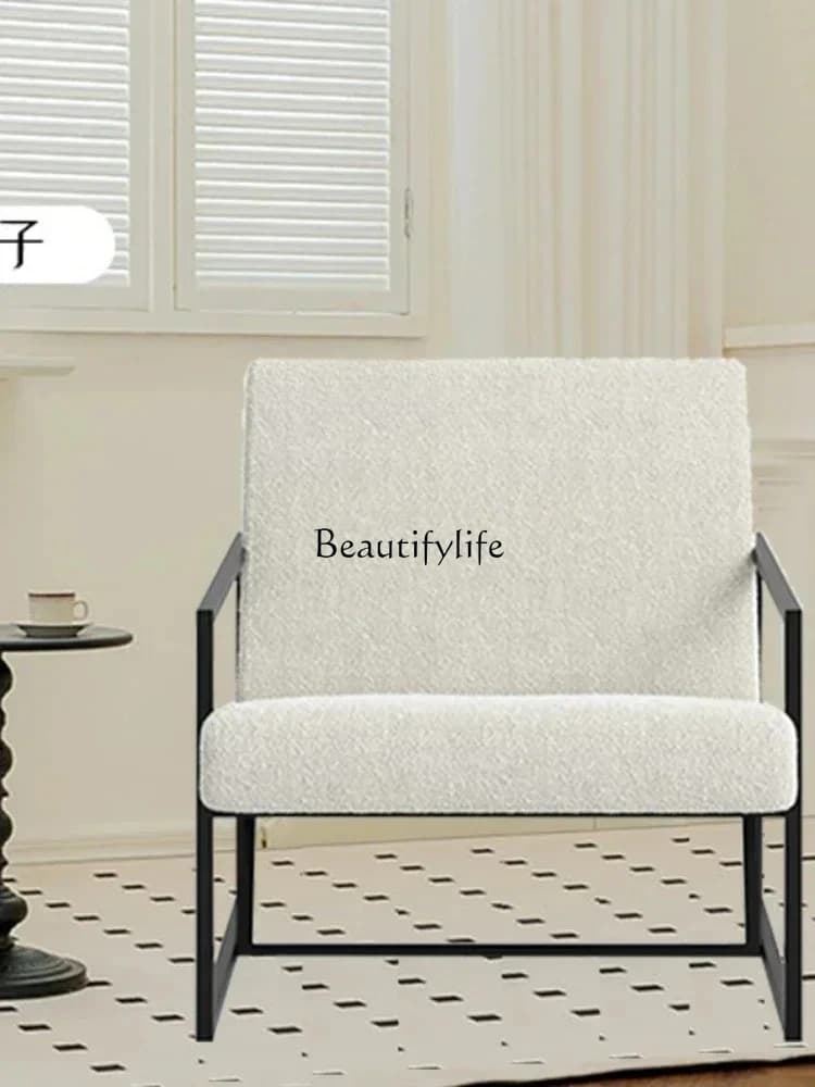 sofa single sofa balcony metal sofa chair light luxury leisure balcony leisure tea chair