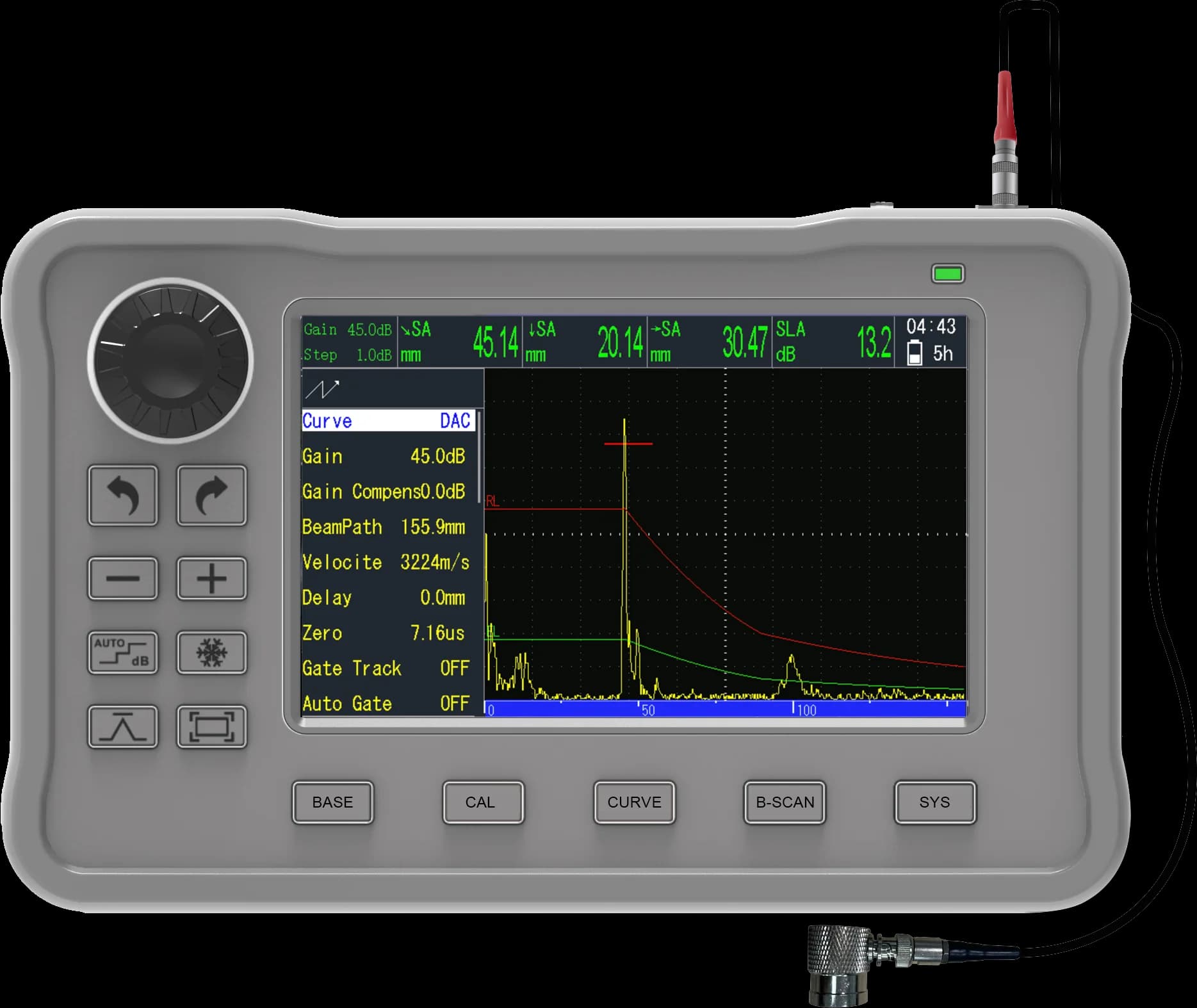 UFD100 Ultrasonic Flaw Detector Workpiece Internal Subtle Defect Detection Portable Equipment Flaw Detector