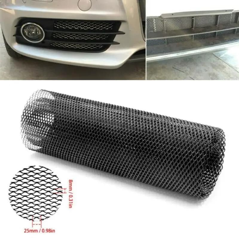 DIY Car Tuning Rhombic Grill Mesh Sheet Metal Alloy Net 100*33cm Car Universal Front Bumper  Grille Mesh Vent  Seagull shaped