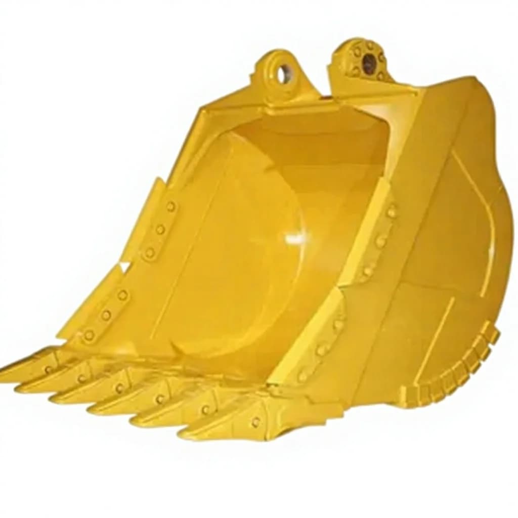 Heavy  Excavator Bucket for Mining Rock Backhoe Loader with Customizable Teeth Construction Machinery Parts