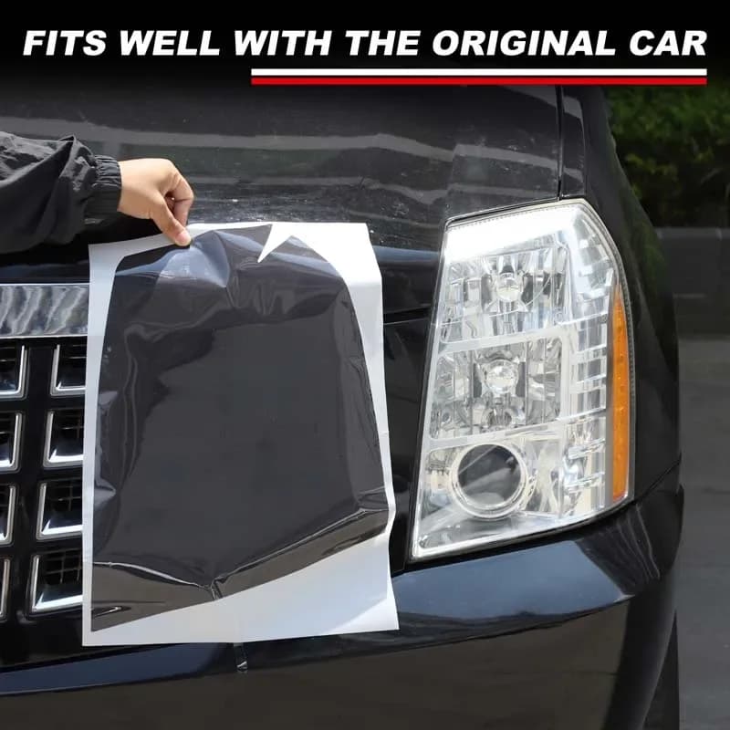 For Cadillac Escalade 2007-2014 TPU Black Car Front Headlights Turn signal Decorative Film Sticker Car Accessories