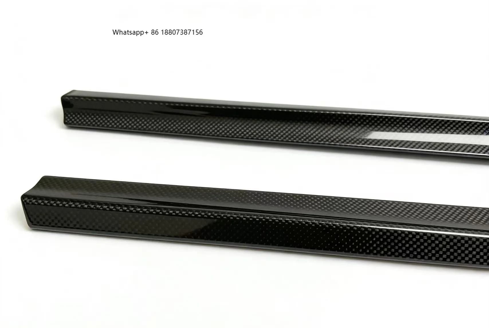 For MercedesBenz W204 C-Class Bumper Rail Reinforcement Bolt-On Carbon Fiber for 2009-2014 C63 AMG Universal Fitment