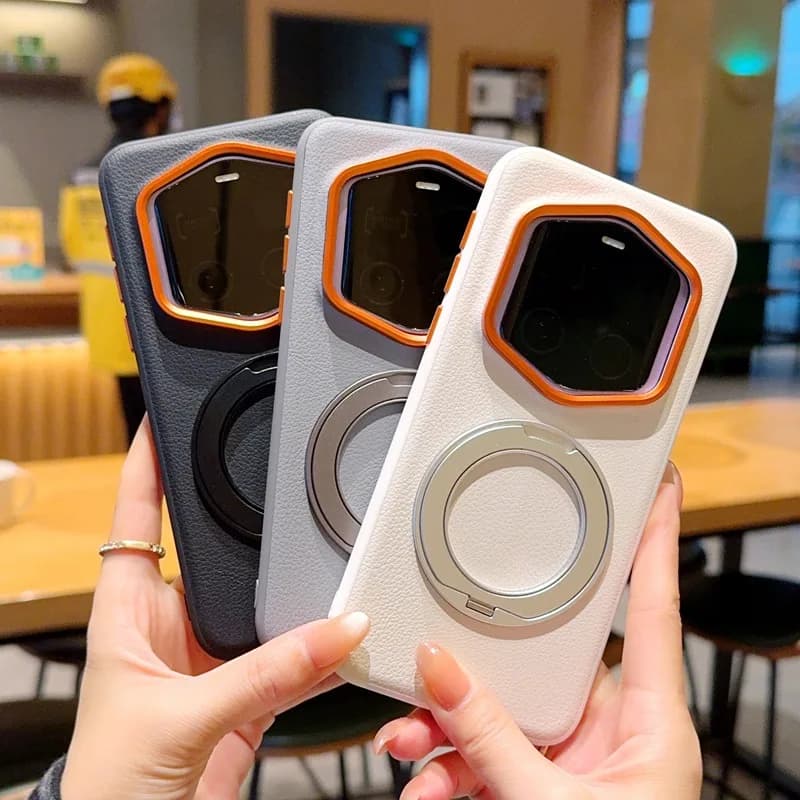 Solid Color Back Magnetic Phone Case for Huawei Honor Magic8 7 Pro/Magic7 RSR with 360° Rotating Stand
