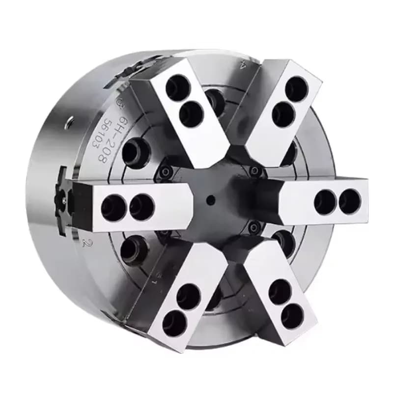 K13 6 Jaw Hydraulic Lathe Chuck for CNC Milling Turning Cast Iron Machine Tool High Reliability Industrial Equipment with