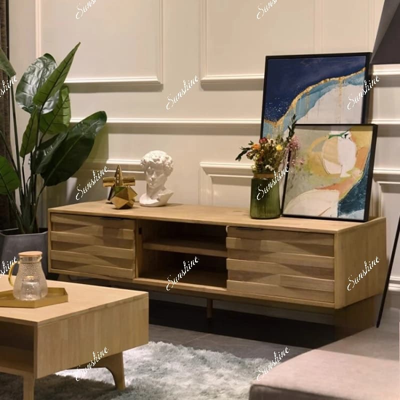 Wabi Sabi Wind Light Luxury Floor Cabinet Nordic Small Apartment Living Room Bedroom Coffee Table Combination