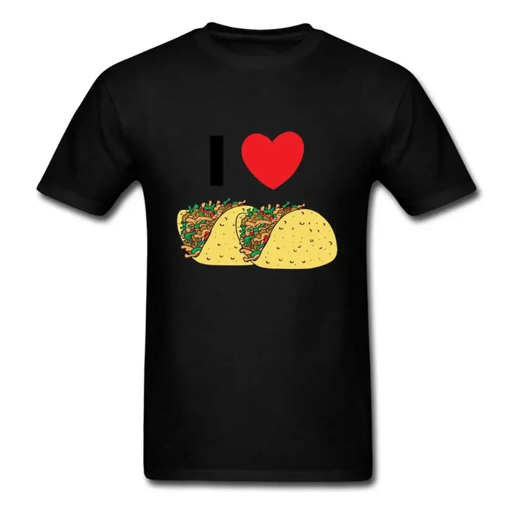 Funny I Love Mexico Tortilla T-Shirt 100% Cotton O-Neck Short Sleeve Summer Casual Mens T-shirt Streetwear