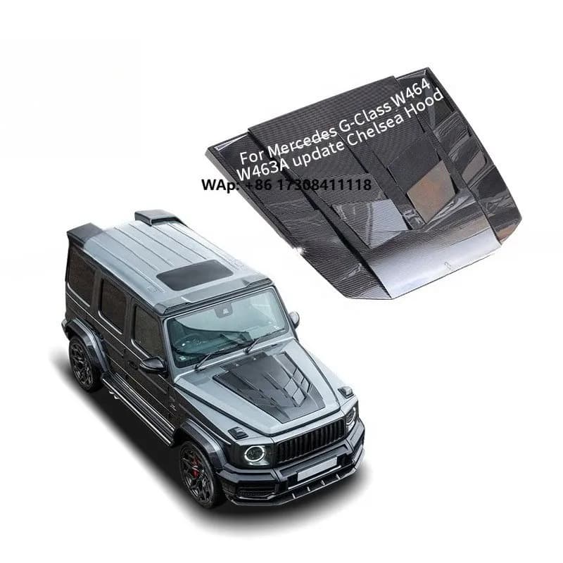 CL Style Dry Carbon Fiber Engine Hood for G W464  W463a Car Engine Bonnet Hood Car Modified Parts