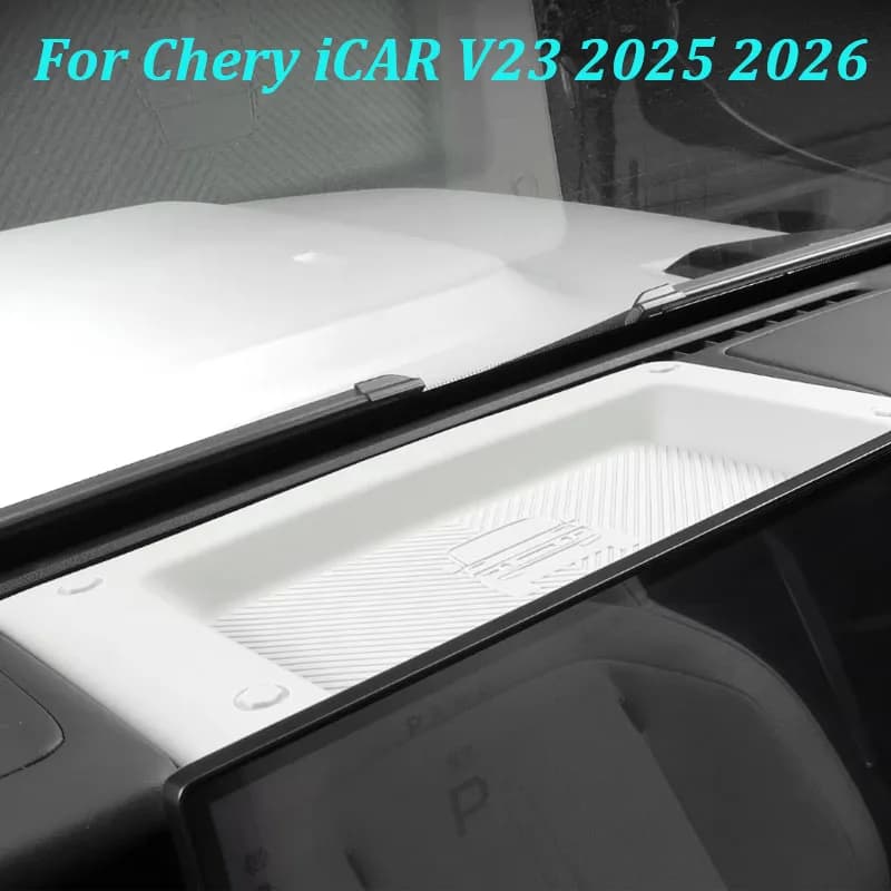 For Chery ICAR V23 2025 2026 Car Silicone Dashboard Rear Storage Pad Anti-Slip Phone Holder Dust-proof Pad Interior Accessories