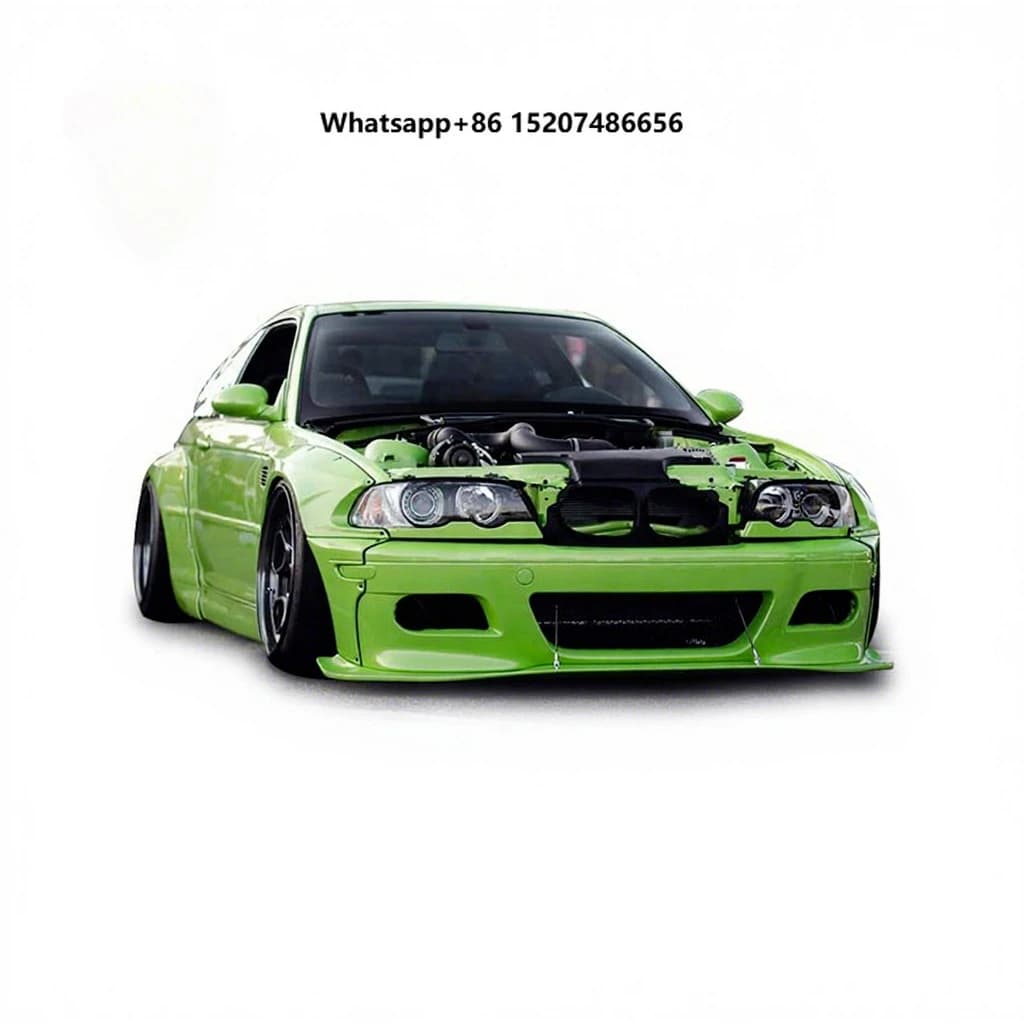 For  3 Series E36 E46 Rocket-B Style Body Kit Fiberglass Material Fender Flares Wide Bodykit
