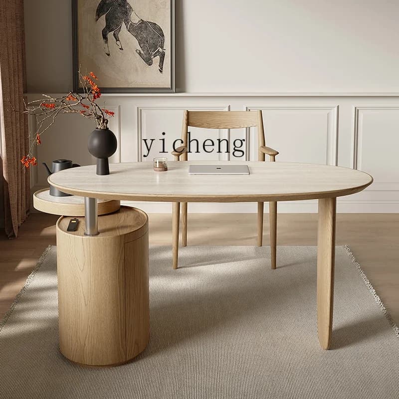 B1 Solid Wood Balcony Tea Table Household Rock Slab Tea Table Small Tea Making Modern Simple New Table And Chair Combination