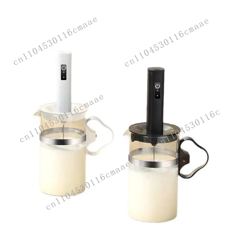 New Electric Egg Beater Small Hair Beater Household Baking Coffee Blender Egg Beater Set Milk Foam Cup