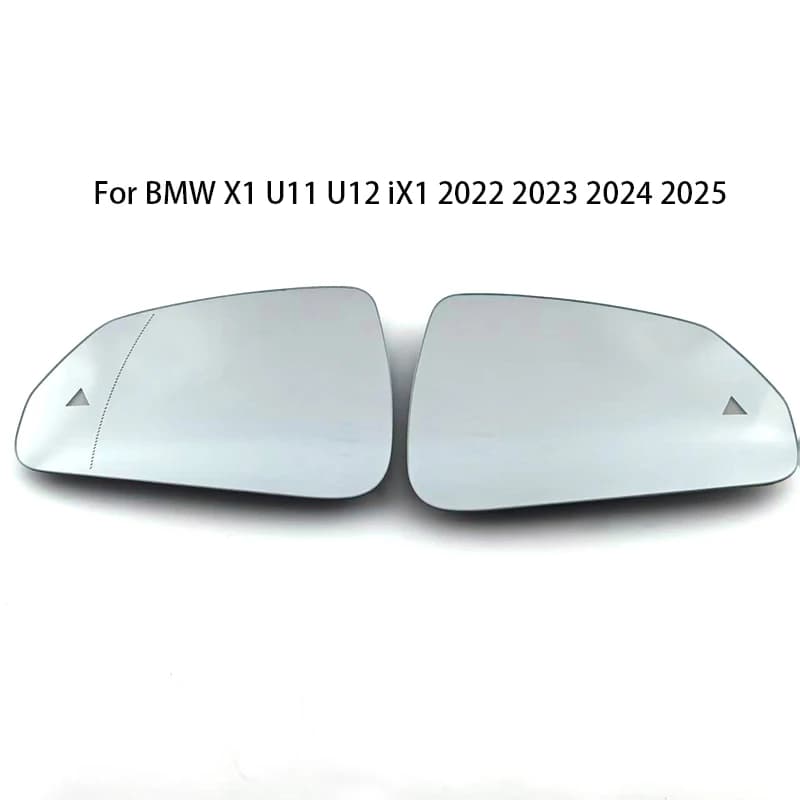 Auto Heated Blind Spot Warning Rear Mirror Glass For BMW X1 U11 U12 IX1 2022 2023 2024 2025