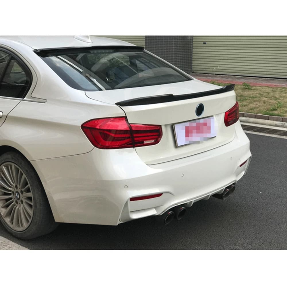 For BMW 3 Series F30 F35&M3 F80 Sedan CS Style Carbon fiber Rear Spoiler Trunk wing 2011-2019 FRP Forged carbon