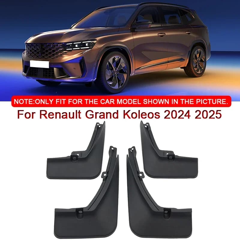For Renault Grand Koleos 2024 2025 Car Styling ABS Car Mud Flaps Splash Guard Mudguards MudFlaps Front Rear Fender Accessories