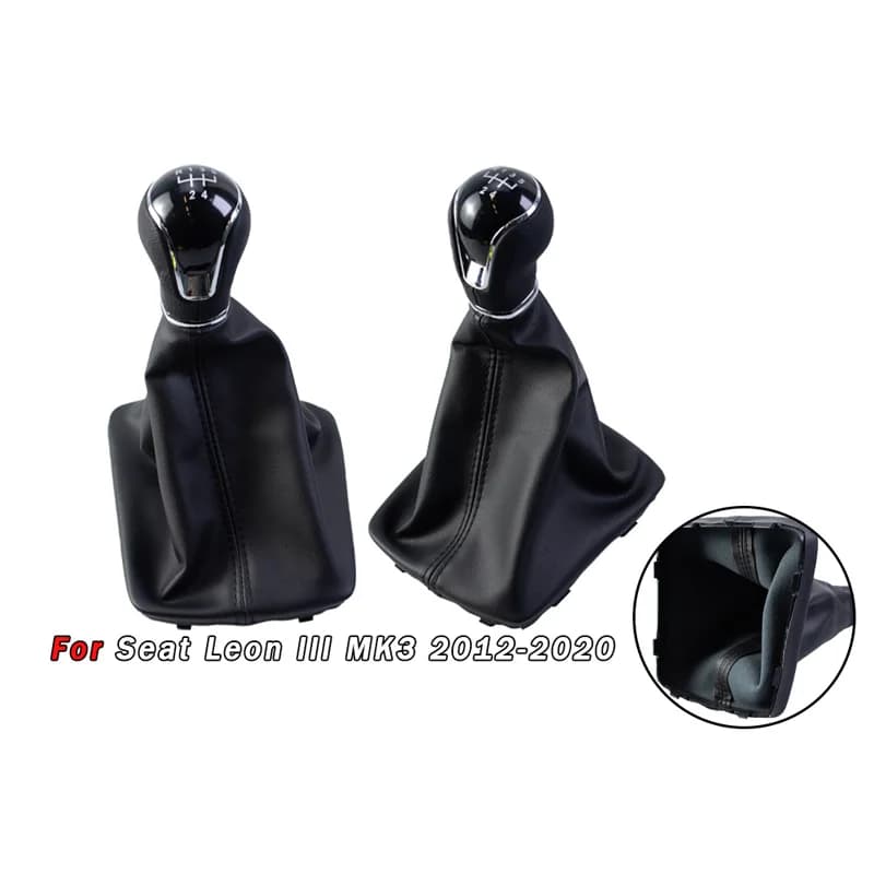 For Volkswagen Seat car manual gear shift lever hand ball car gear handle dust cover integrated