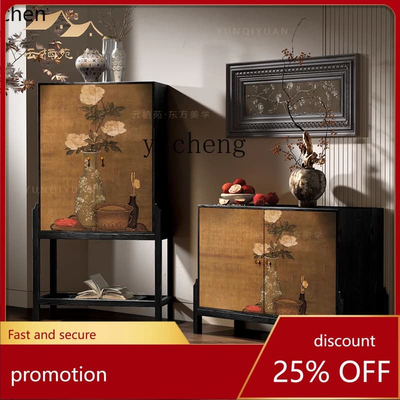 HXL bedroom against the wall medieval chest cabinet tall solid wood dining side porch living room sofa side cabinet