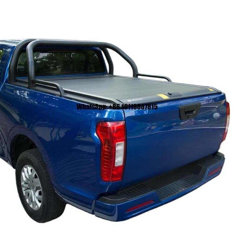 Pickup Truck Retractable Locking Roll-Up Tonneau Cover Lid GWM Great Wall Poer KingKong Pao F70 for T9 Tuland G9 Maxus T90