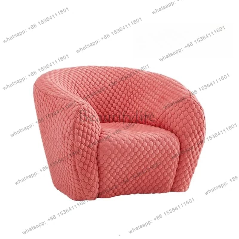 Italian Style Light Luxury Minimalist Single Leisure Chair Designer Sofa Chair Balcony Lazy Recliner
