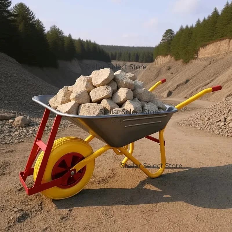 Hot Selling in Gambia Metal Tray Transport Garden  Construction Wheelbarrow