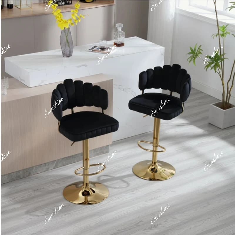 Light luxury lifting rotating bar chair modern simple home