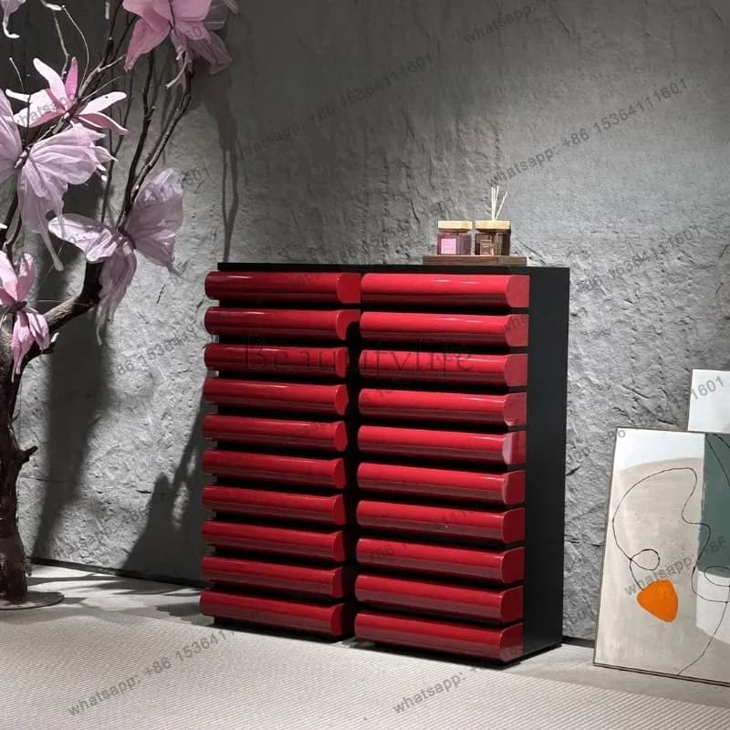 Nordic Narrow Living Room Cabinets Luxury High Wooden Storage Living Room Cabinets Decoration Meuble