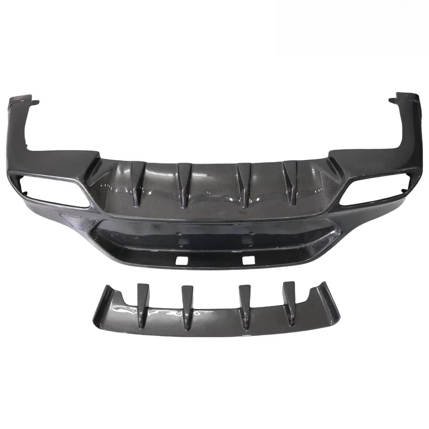 Factory Outlet Upgrade Body Kits for Mercedes Benz GLC Coupe C253 W253 3K Carbon Fiber Rear Bumper Lip Rear Lip Rear Diffuser