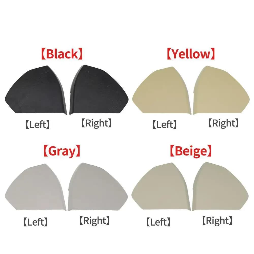 Carcasa embellecedora para puerta delantera de coche, cubierta de plástico izquierda/derecha, color Beige, negro y gris, para Me