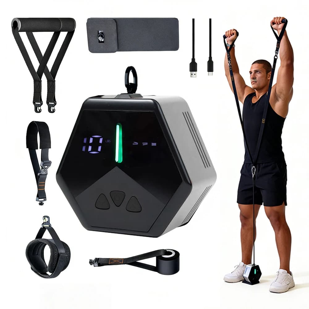 Gym Fitness Sets Home Gym Cable Machine Portable Smart Fitness Pump with Adjustable Resistance for Full Body Workout