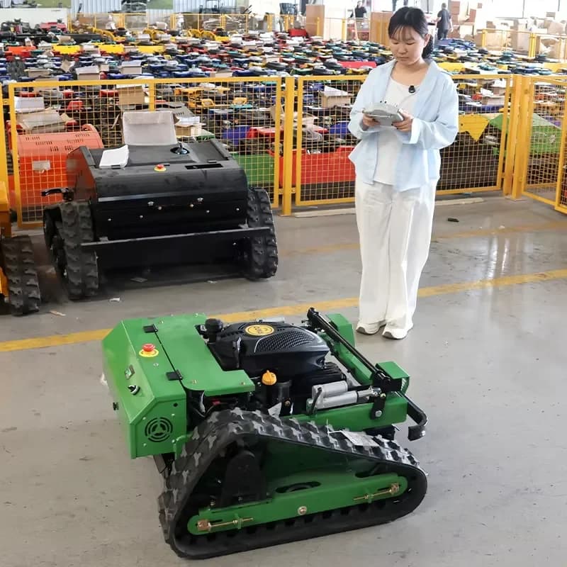Wholesale Industrial Grade Customized 4-Stroke Tracked Remote Control Lawn Mowers 3600W Power for Fruit Farm