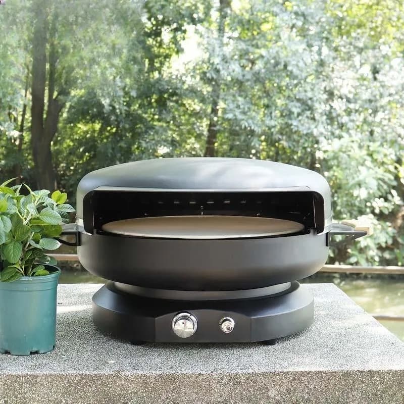 19 Gas Pizza Grill Outdoor Garden Balcony Camping Party Stall Large Size Grill