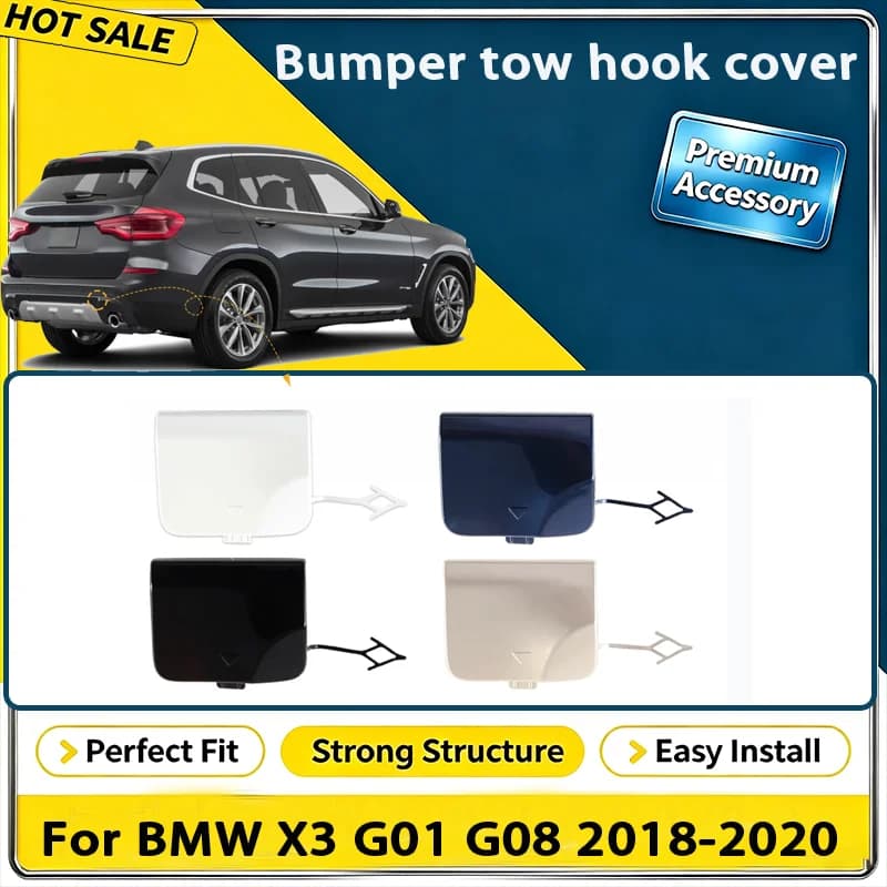For BMW X3 G01 G08 2018 2019 2020 Right Rear Bumper Tow Hook Cap Towing Eye Cover 51127498525
