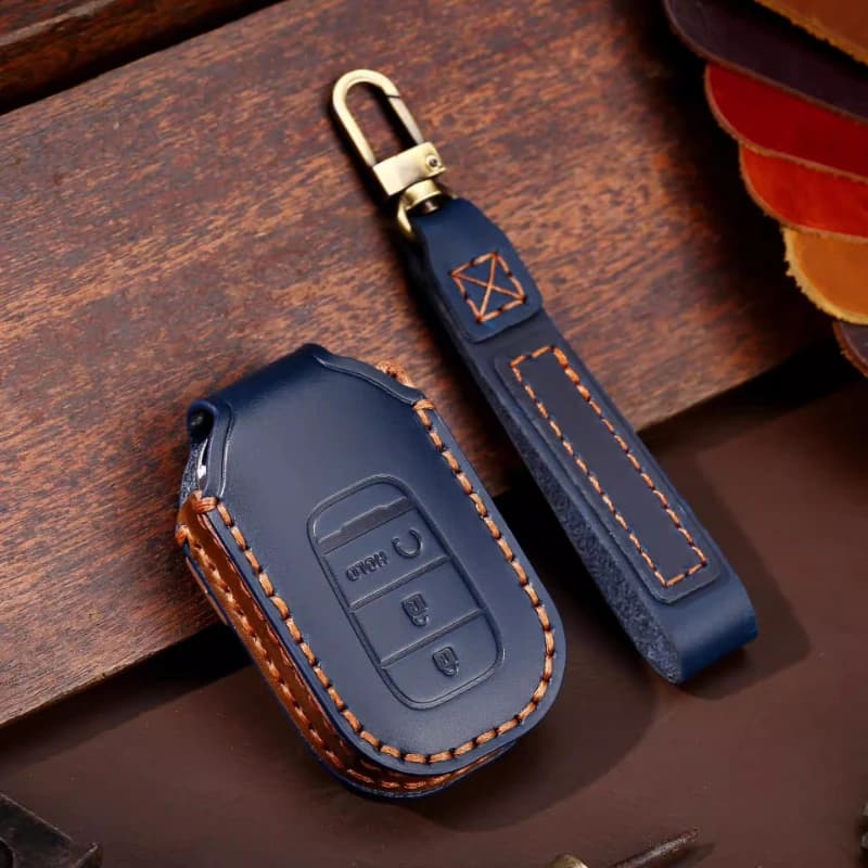 Genuine Leather Key Fob Cover Case for 2025 2026 Honda Civic 11th Gen Accord CRV HRV Breeze Avancier