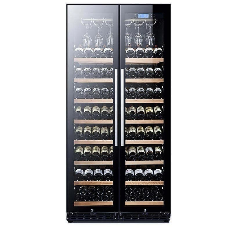 Vertical beverage cabinet, opposite door refrigerator cabinet, single temperature area display cabinet